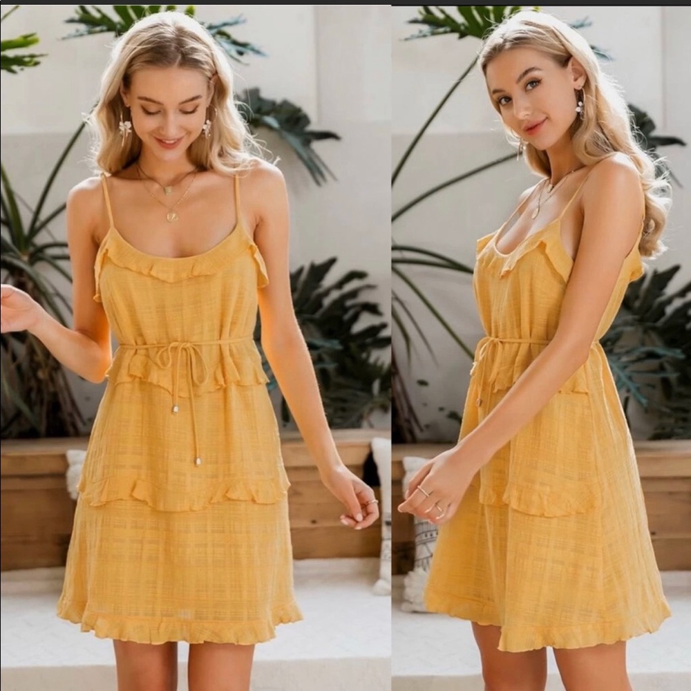 Summer Dress Ruffle Trim - Picture 3 of 4